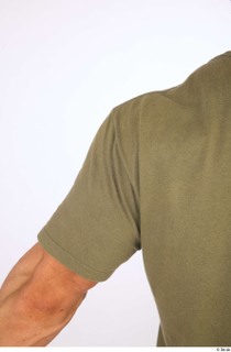 Duncan arm olive green t-shirt sleeve sports upper body 0004.jpg